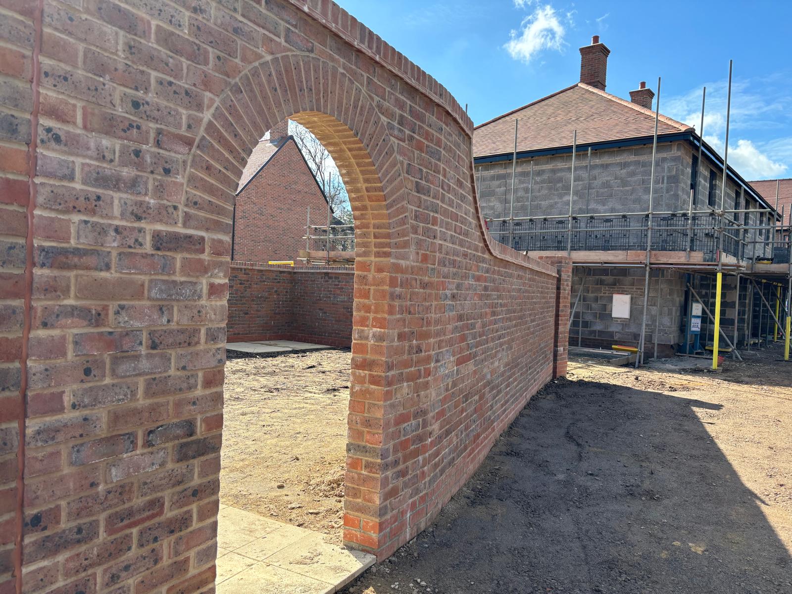 BOSC decorative brick archway — alternate angle