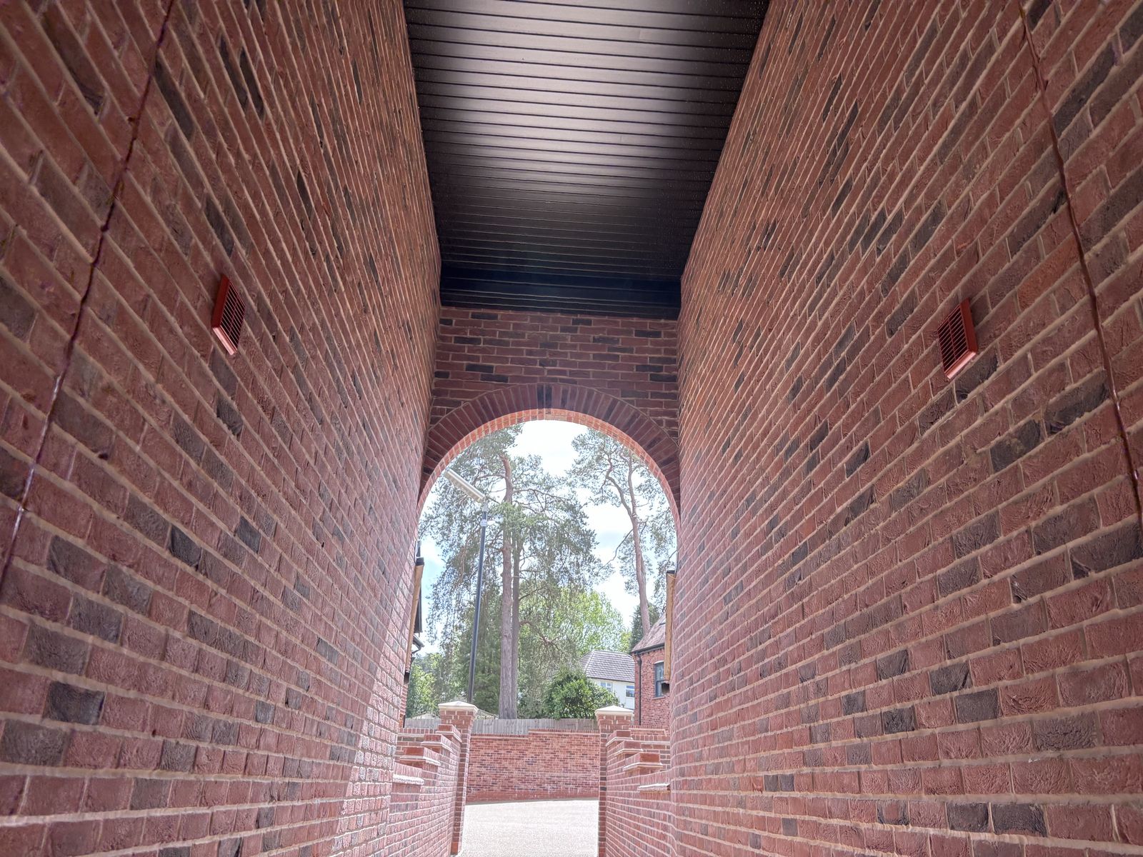 Brick archway passage at the BOSC development
