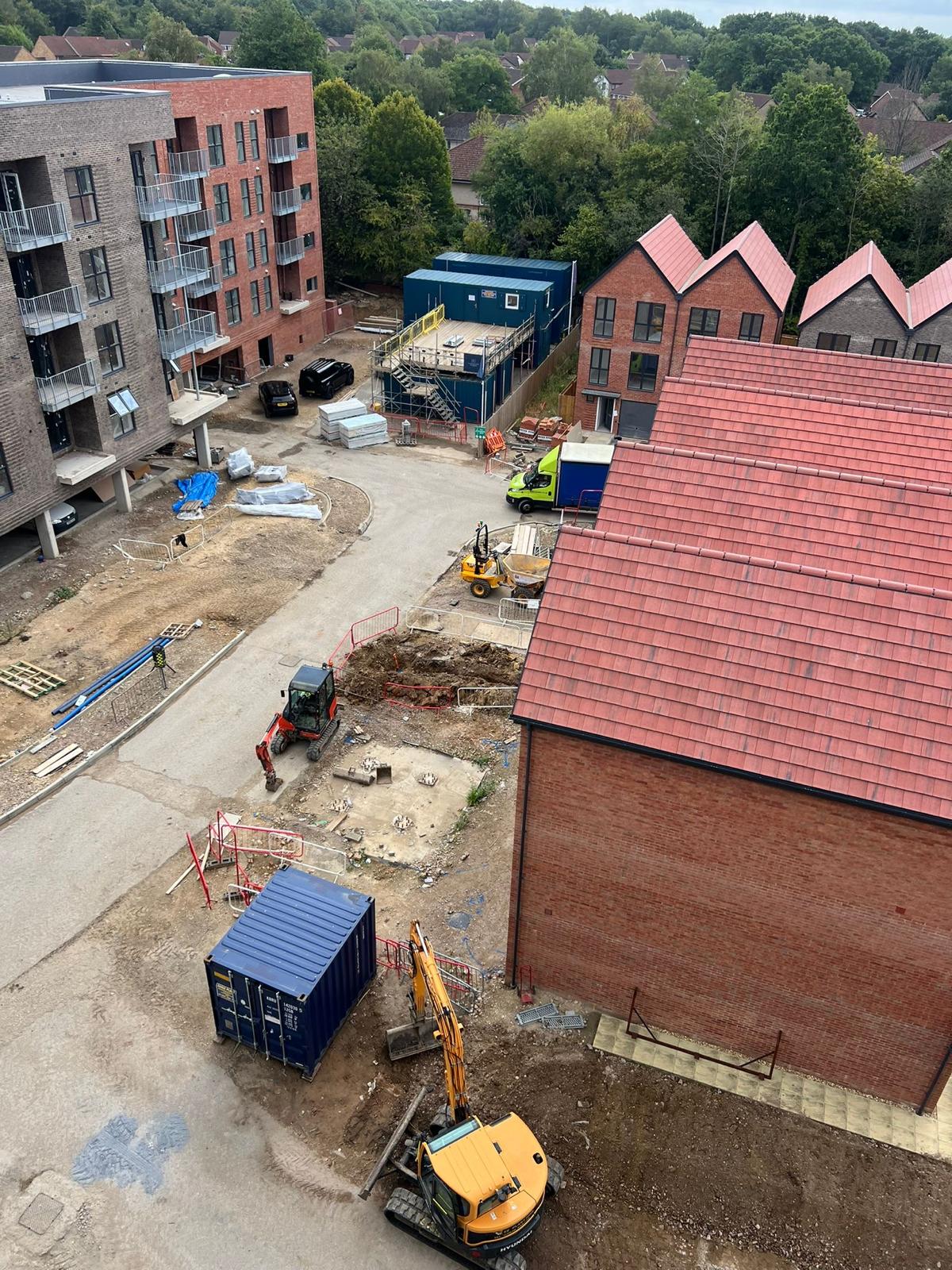 Eastpoint mid-build wide site view