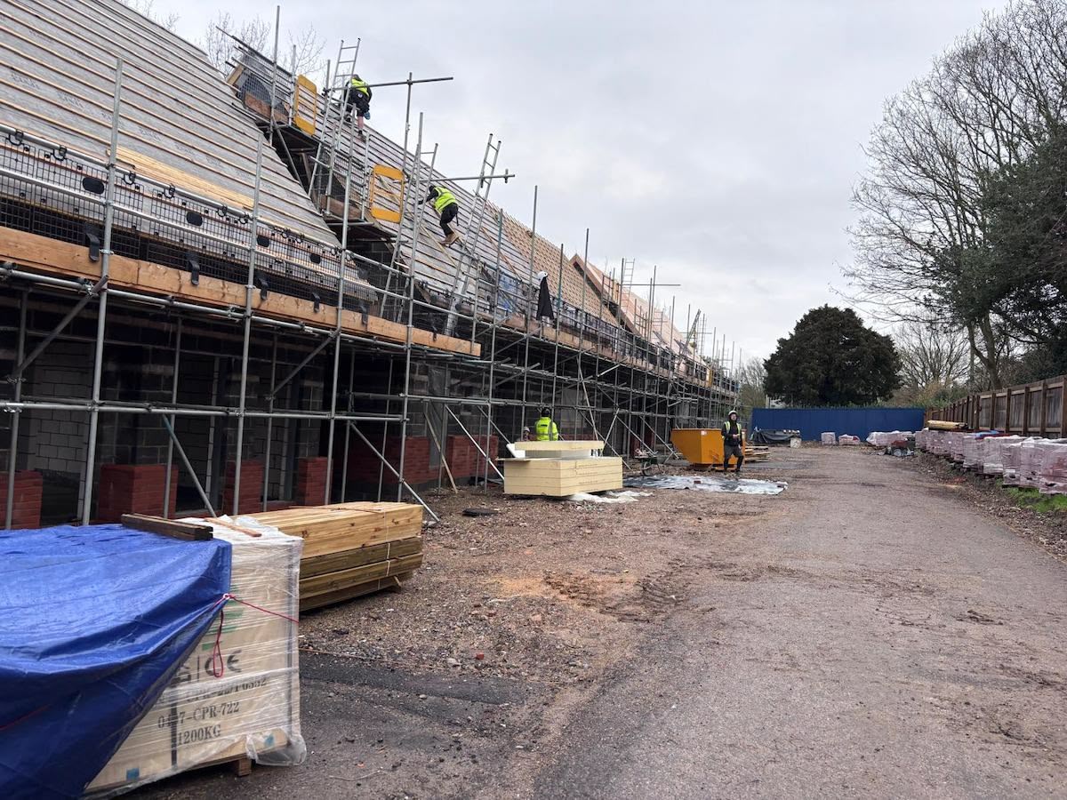 Fair Oak scaffold install