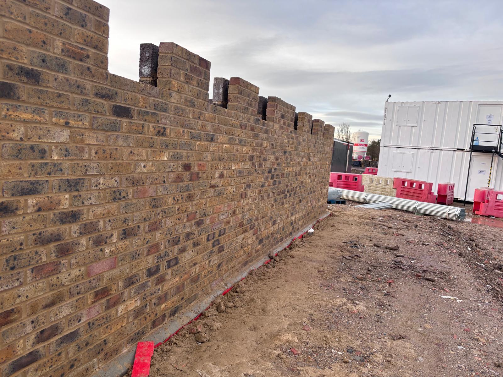 Tipner East feature wall — alternate angle