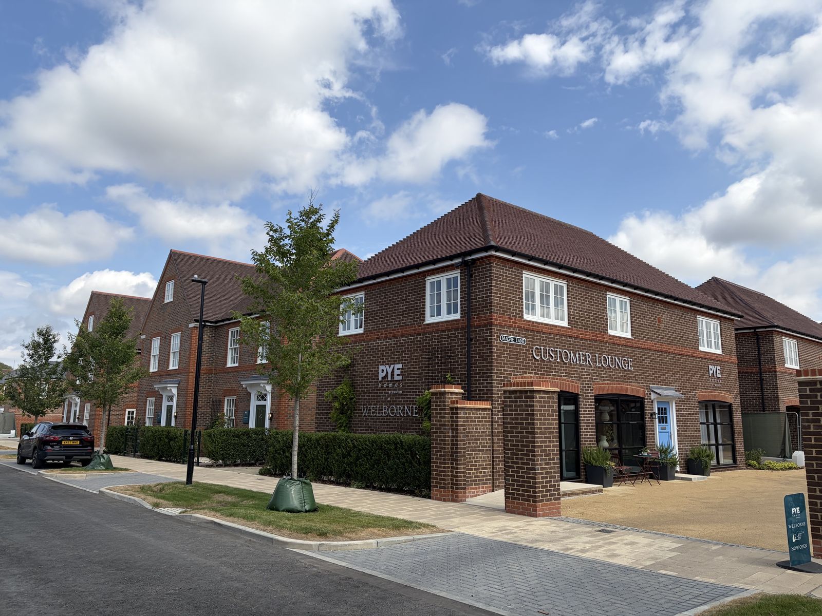 PYE Homes welcome centre at Welbourne Village