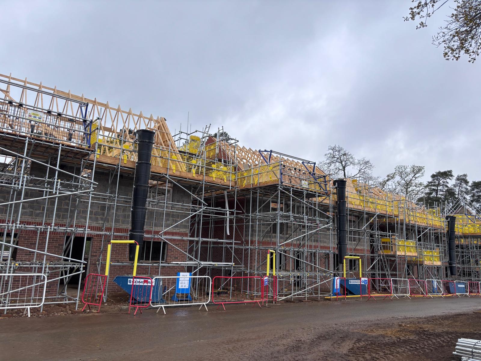 Whitehill Chase brickwork progress